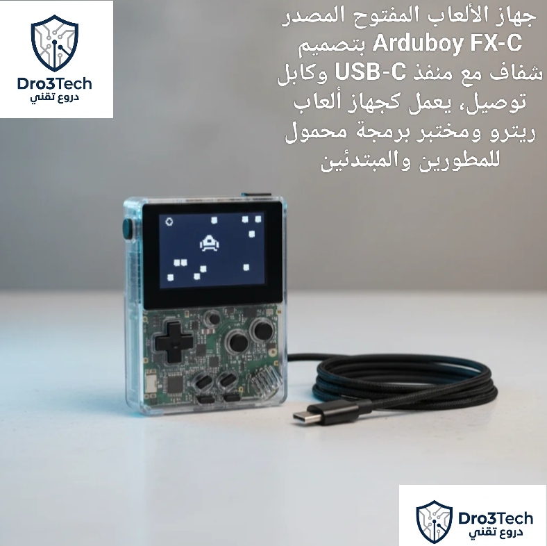Arduboy FX-C: تقنية المستقبل بحجم بطاقة الائتمان.. جهاز ألعاب ومختبر برمجة في جيبك (2026)