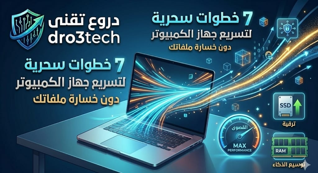 7 خطوات سحرية لتسريع جهاز الكمبيوتر (ويندوز) بدون الحاجة لعمل فورمات