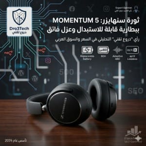 الإعلان رسمياً عن سماعات Sennheiser Momentum 5: ترقية ثورية ببطارية قابلة للاستبدال وعزل فائق