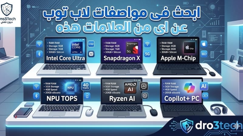 دليل شراء اللاب توب بالذكاء الاتوب بالذكاء الاصطناعي الرموز الستة التي يجب معرفتها