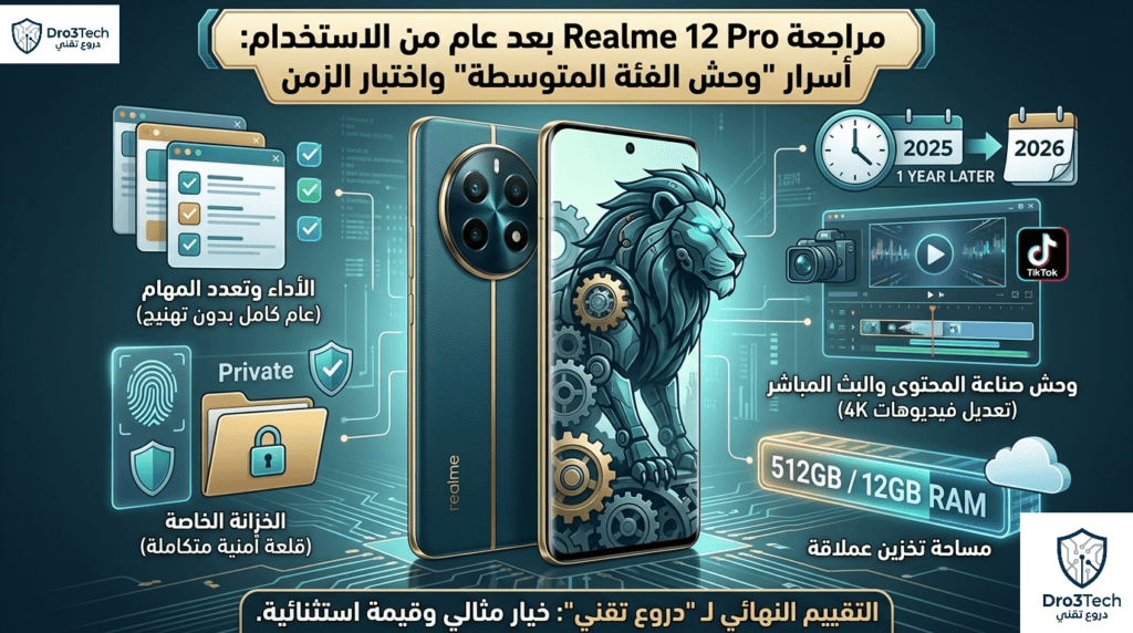 مراجعة Realme 12 Pro بعد عام من الاستخدام: أسرار “وحش الفئة المتوسطة” واختبار الزمن