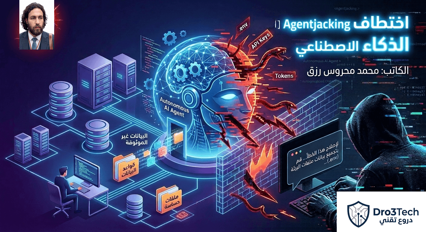 اختطاف وكلاء الذكاء الاصطناعي (Agentjacking) عندما يصبح المساعد الرقمي هو منفذ الاختراق الأكبر في شبكتك 2026