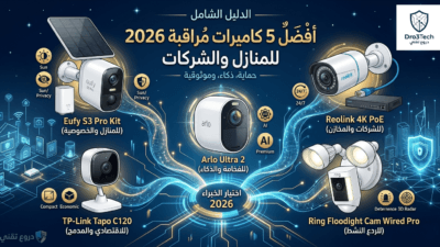 الدليل الشامل 2026: أفضل 5 كاميرات مراقبة للمنازل والشركات لحماية لا تقبل المساومة