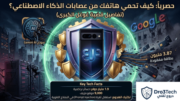 حصرياً: كيف تحمي هاتفك من عصابات الذكاء الاصطناعي؟ (تفاصيل قضية غوغل الكبرى)
