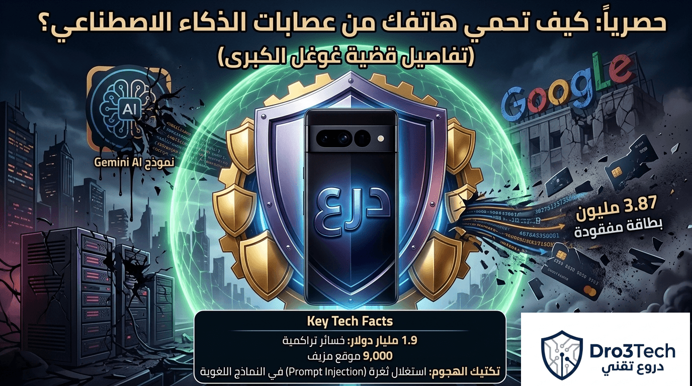 حصرياً: كيف تحمي هاتفك من عصابات الذكاء الاصطناعي؟ (تفاصيل قضية غوغل الكبرى)