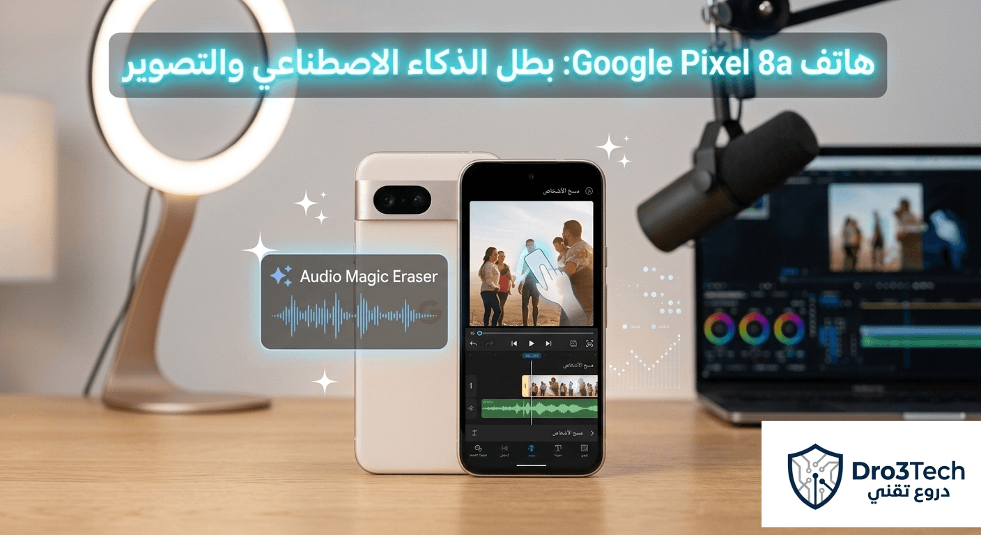 هاتف Google Pixel 8a بطل الذكاء الاصطناعي والتصوير في 2026 لصناع المحتوى.