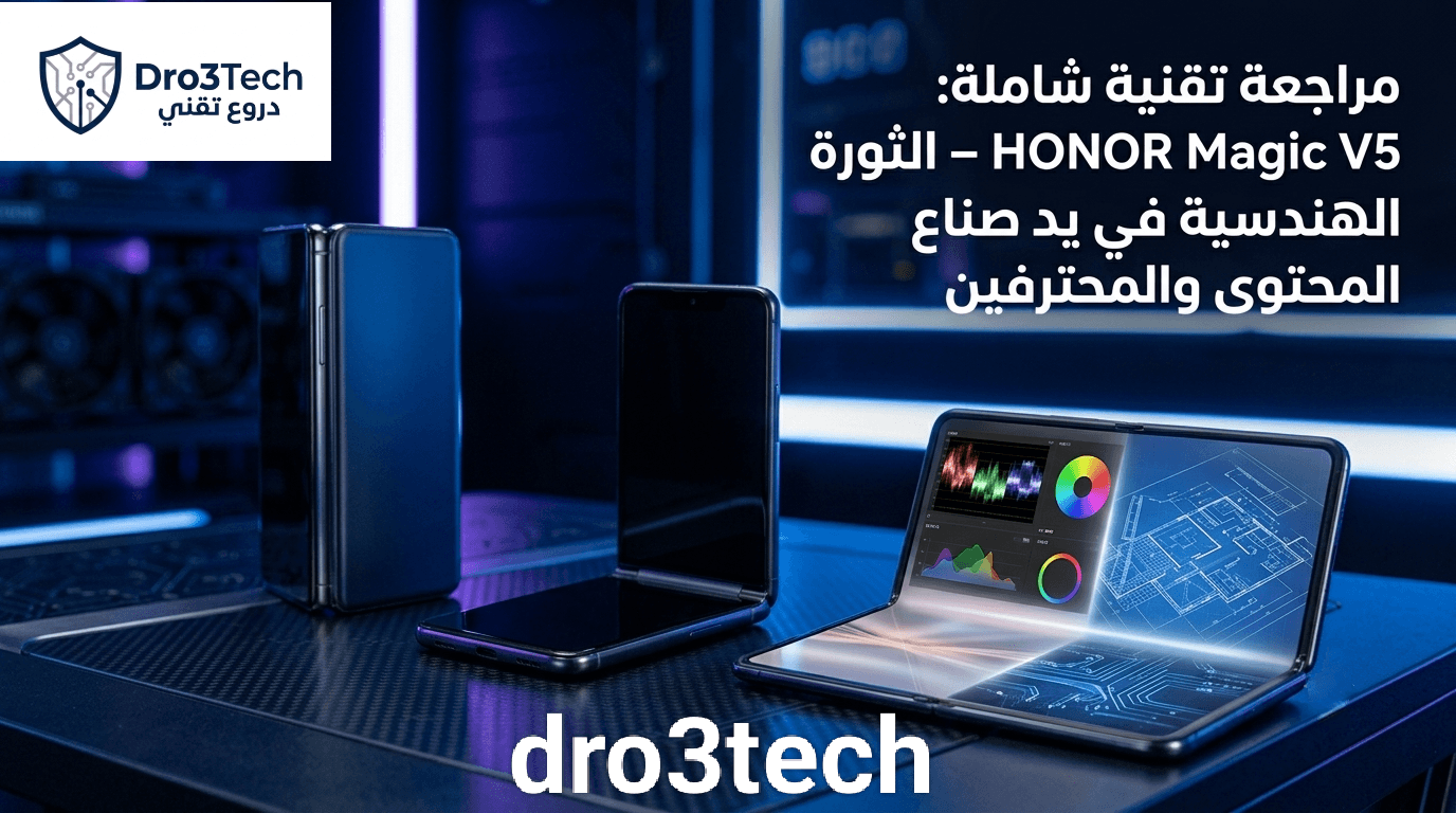 مراجعة تقنية شاملة: HONOR Magic V5 – الثورة الهندسية في يد صناع المحتوى والمحترفين