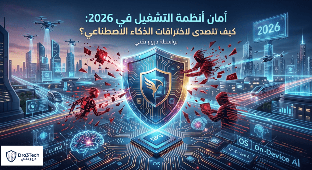 حرب الأمن السيبراني في 2026: كيف تتصدى أنظمة التشغيل الحديثة لبرمجيات التجسس واختراقات الذكاء الاصطناعي؟