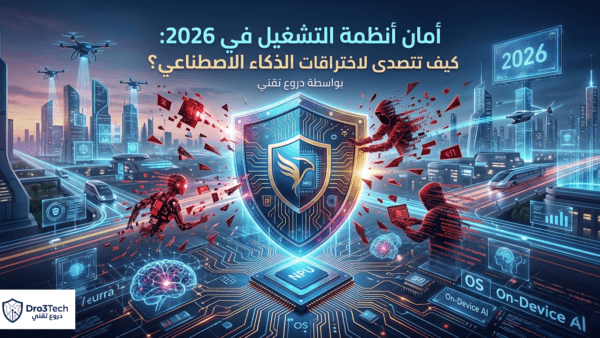 حرب الأمن السيبراني في 2026: كيف تتصدى أنظمة التشغيل الحديثة لبرمجيات التجسس واختراقات الذكاء الاصطناعي؟