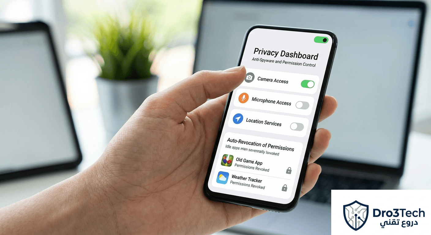 لوحة تحكم الخصوصية Privacy Dashboard للتحكم الصارم في الأذونات ومكافحة تطبيقات التجسس