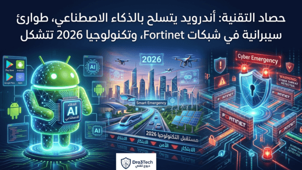 حصاد التقنية: أندرويد يتسلح بالذكاء الاصطناعي، طوارئ سيبرانية في شبكات Fortinet، وتكنولوجيا 2026 تتشكل