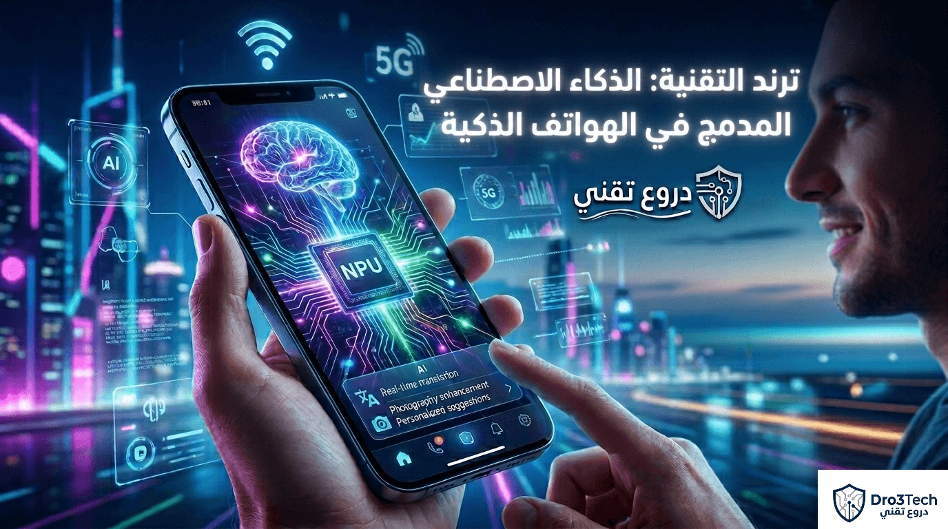 ترند التقنية 2026: كيف سيطر الذكاء الاصطناعي المدمج (On-Device AI) على هواتفنا الذكية؟