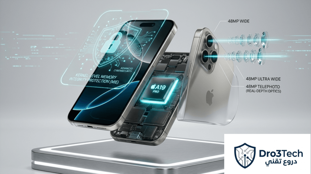 تشريح ثلاثي الأبعاد لهاتف آيفون 17 برو ماكس يوضح معالج A19 Pro ونظام الحماية MIE