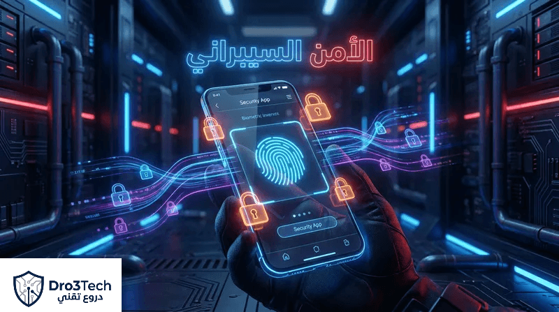 تطبيق بروتوكول الأمن السيبراني والتشفير لحماية تطبيقات كاميرات المراقبة من الاختراق.
