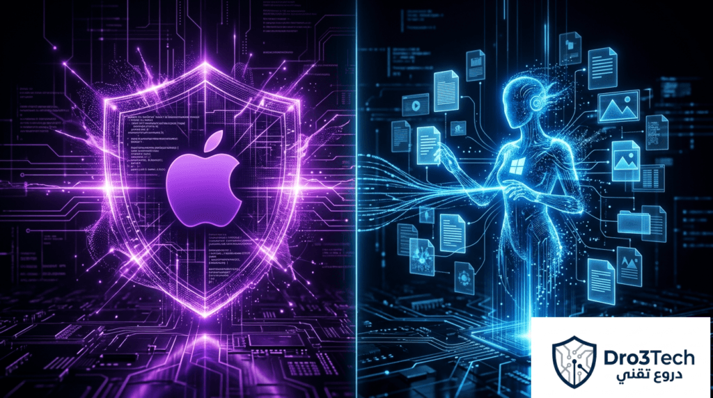 مقارنة بين بحث Copilot في ويندوز وخصوصية Apple Intelligence في ماك