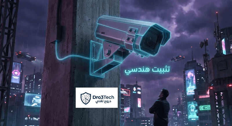 أهم التكتيكات الهندسية لمنع السرقة والتعطيل الفيزيائي لكاميرات المراقبة الخارجية.