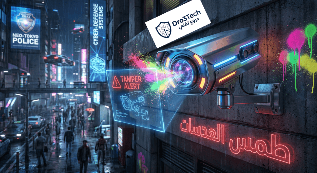 أهم التقنيات الذكية لمكافحة التخريب الأعمى ومحاولات طمس العدسات بالطلاء أو الليزر.