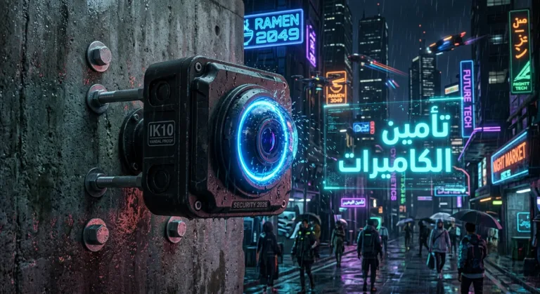 تأمين كاميرات المراقبة: خط الدفاع الهندسي 2026 ضد التخريب والسرقة