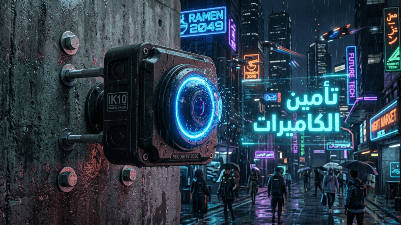 تأمين كاميرات المراقبة: خط الدفاع الهندسي 2026 ضد التخريب والسرقة