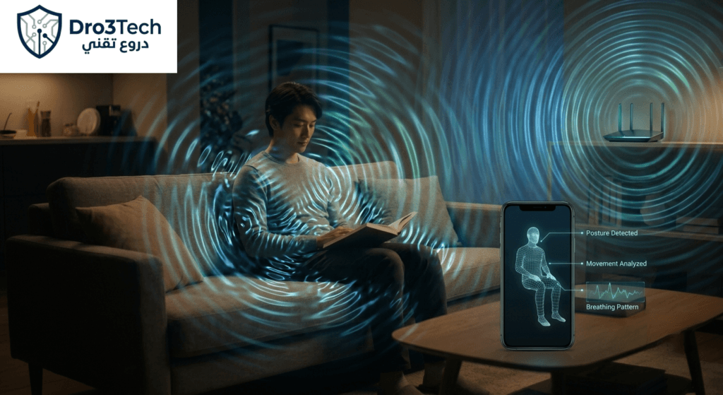آلية عمل تقنية استشعار الواي فاي (Wi-Fi Sensing) وكيفية تتبع حركة الإنسان ومعدل تنفسه عبر موجات الراوتر واختراق الخصوصية.
