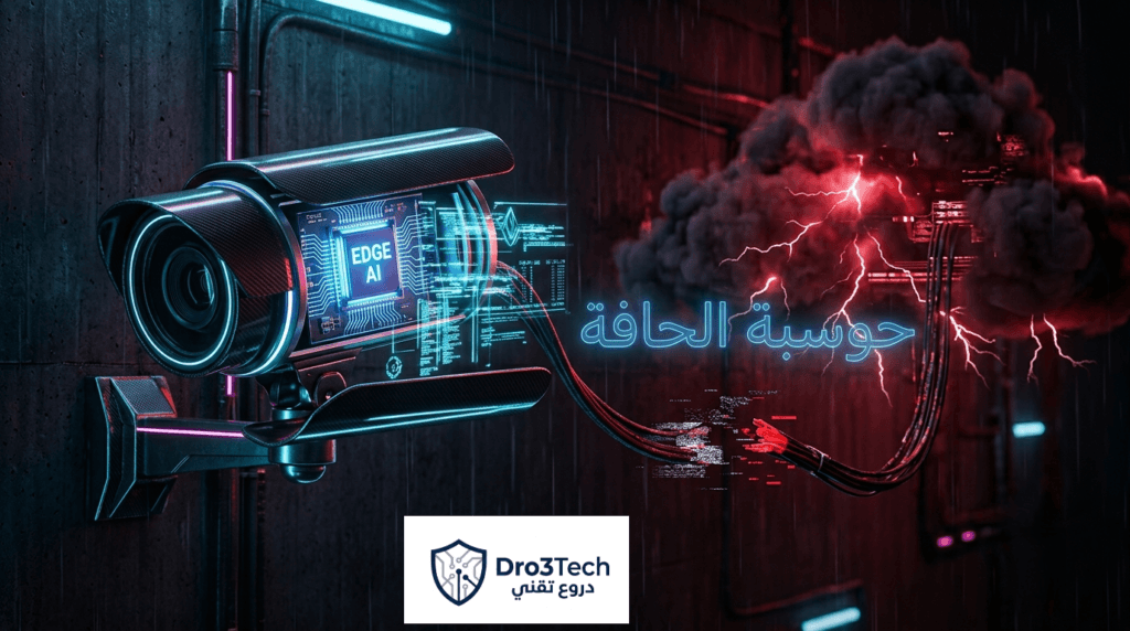 صورة مفاهيمية توضح تقنية حوسبة الحافة Edge AI في كاميرا Tapo C460 لمعالجة البيانات وتتبع الحركة محلياً دون الحاجة لاشتراكات السحابة المكلفة