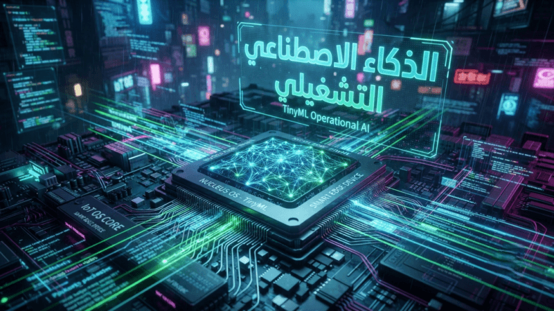 الذكاء الاصطناعي التشغيلي (TinyML): 5 أسرار لدمج النماذج الذكية مباشرة داخل نواة أنظمة تشغيل IoT