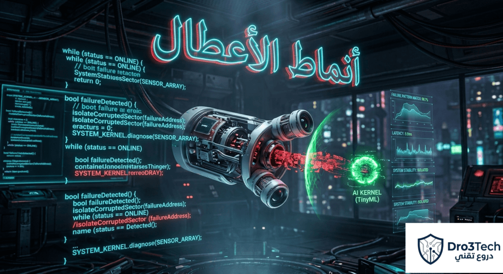 صورة لمحاكاة برمجية توضح كيف يتعرف الذكاء الاصطناعي على أنماط الأعطال فورياً عبر النواة